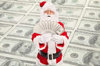 dollars santa